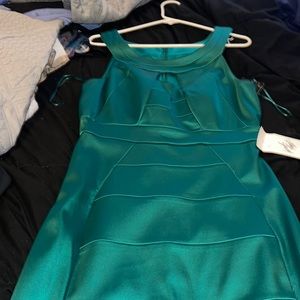 Green cocktail Dress
